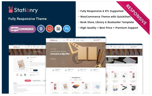 Stationery and Book Store WooCommerce Responsive Theme