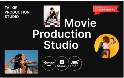 Talkie Production Studio Movie WordPress Theme