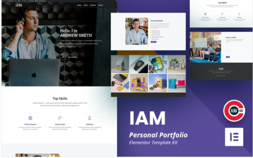 IAM - Personal Portfolio Elementor Kit