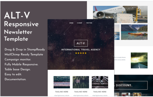Altv - Travel Responsive Email Newsletter Template