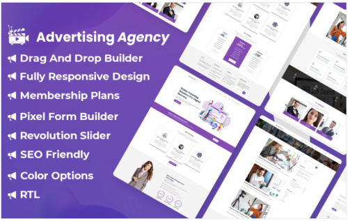 Online Advertising Agency WordPress Theme