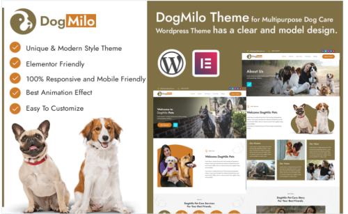 DogMilo WordPress Dog Care Theme