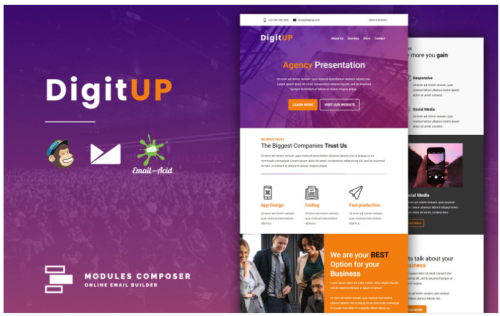 DigitUP – Responsive Email for Agencies, Startups & Creative Teams