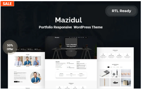 Mazidul Portfolio Responsive WordPress Theme