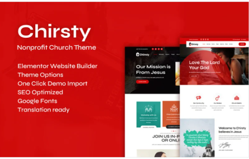 Chirsty - Multipurpose Nonprofit Church WordPress Theme