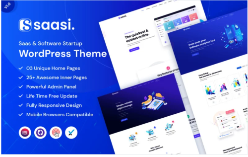 Saasi - Saas & Software Startup WordPress Theme