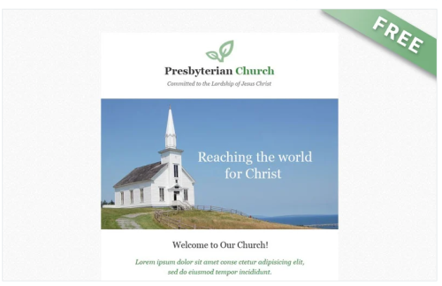 PresbyterianChurch - Free Email Newsletter Template for Church Community