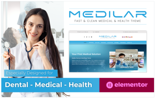 Medilar - Fast & Clean Medical & Health Clinic Wordpress Theme