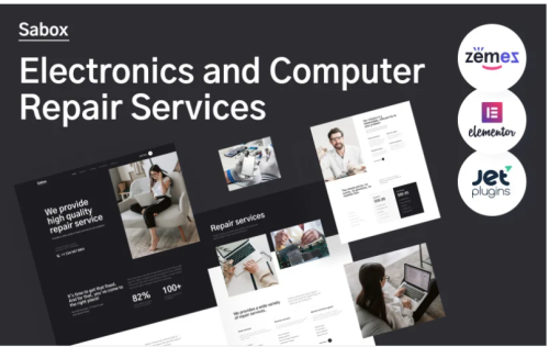 Sabox - Electronics and Computer Repair Services WordPress Theme