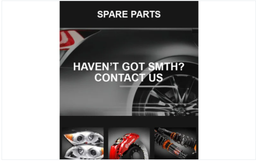 Auto Parts Responsive Newsletter Template