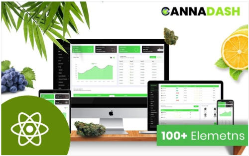 Cannadash Cannabis Weed Admin Dashboard React Template