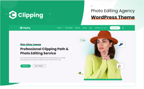 Clipping - Photo Editing Agency WordPress Theme