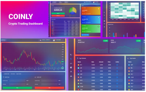 Coinly - Cryptocurrency Exchange Dashboard HTML Template