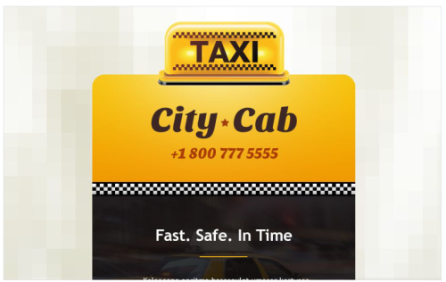 Taxi Responsive Newsletter Template