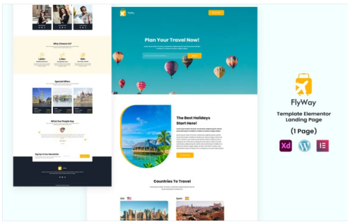 Flyway Travels- Tour and Travels Elementor Template