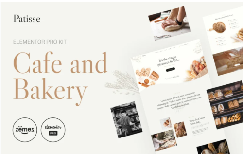 Patisse - Elementor Pro Cafe and Bakery Kit