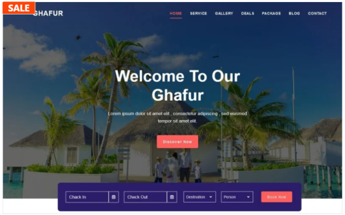 Al-Ghafur - Tour & Travel Agency Landing Page Template
