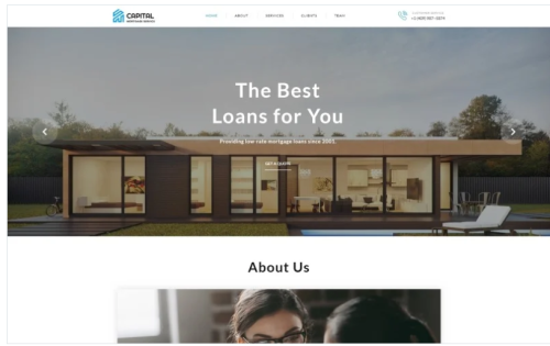 Capital - Solid Mortgage Company HTML Landing Page Template