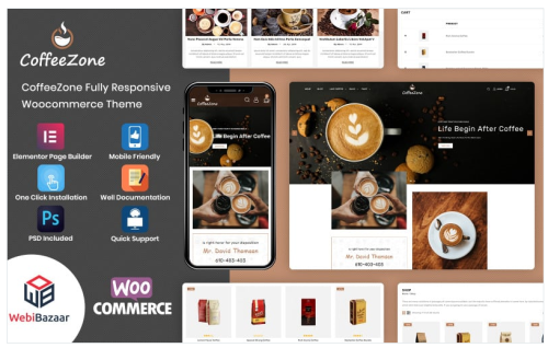 CoffeeZone - Cafe & Coffee WooCommerce Theme
