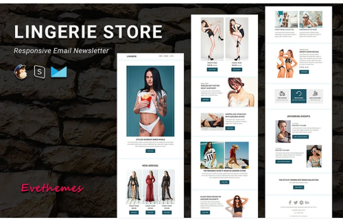 Lingerie Store - Responsive Email Newsletter Template