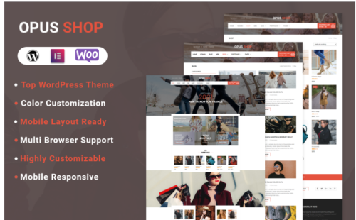OpusShop - Woocomerce WordPress Theme
