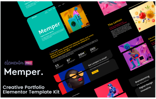 Memper - Creative Agency Portfolio Elementor Pro Template Kits