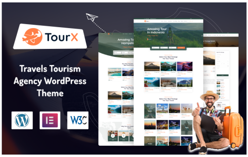 TourX - Travels Tourism Agency WordPress Theme