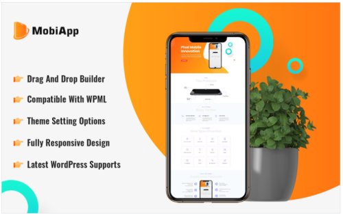 Mobile App Showcase WordPress Theme