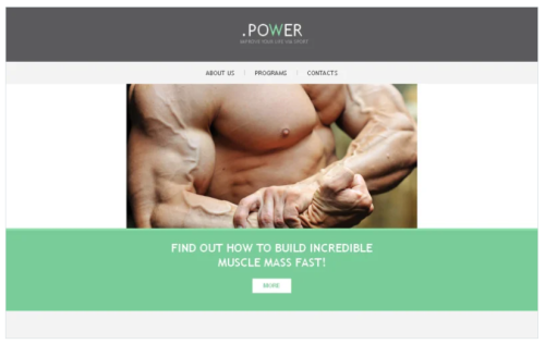 Bodybuilding Responsive Newsletter Template