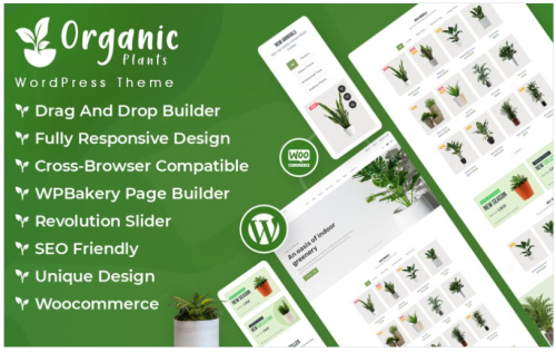 Organic Plants WooCommerce Store