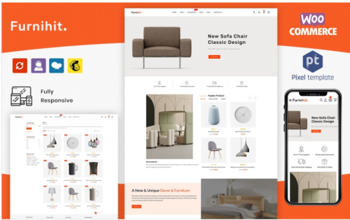 Furnihit - Modern Furniture WordPress WooCommerce Store