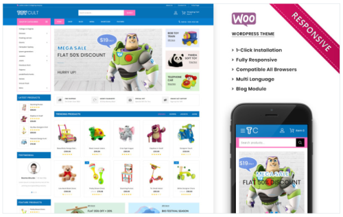 Toycult - The Kids Toy Store Premium WooCommerce Theme