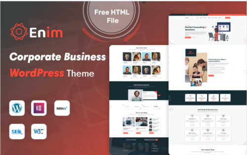 Enim - Corporate Business Wordpress Theme