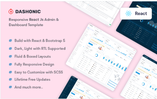 Dashonic - React Admin & Dashboard Template