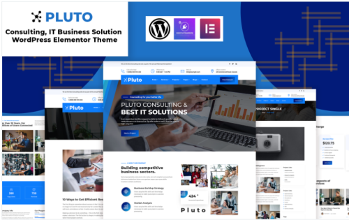 Plutos - Consulting, IT Business WordPress Elementor Theme