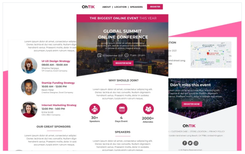 OhTik - Multipurpose Event Responsive Newsletter Template