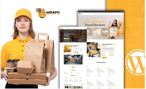 Wrapo Courier And Delivery Service WordPress Theme