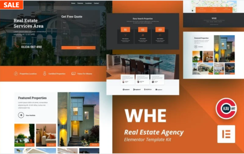 Whe - Real Estate Agency Elementor Template
