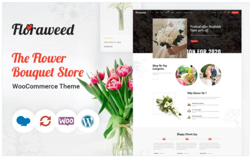 Floraweed - The Flower Store Responsive Woocommerce Template