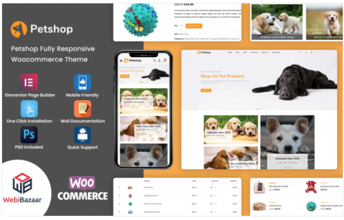 Petshop - Animal and Pet Responsive WordPress Elementor Theme