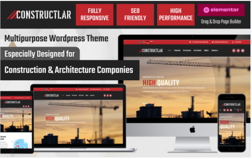 Constructlar - Multipurpose Construction & Architecture Wordpress Theme