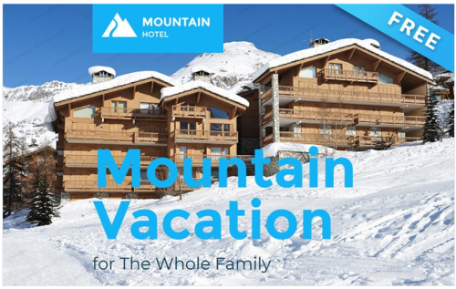 Mountain Hotel - Free Winter Holiday Hotel Newsletter Template