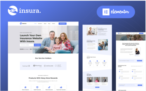 Insura - Insurance Company WordPress Elementor Theme