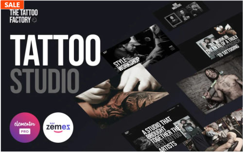 The Tattoo Factory - Elementor Pro Tattoo Studio Kit