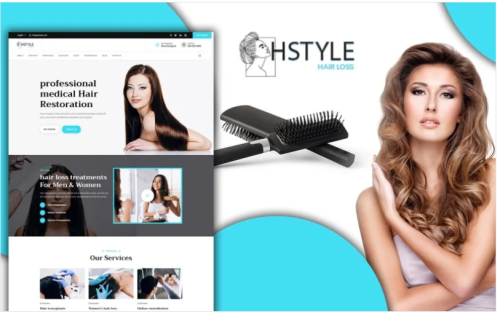 Powar-Hstyle Beauty Salon Landing Page WordPress Theme