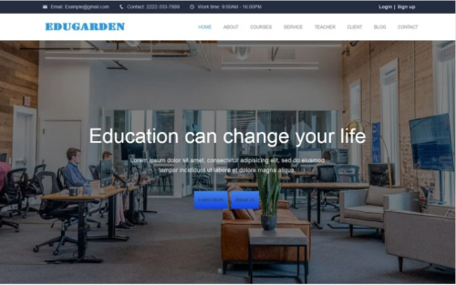 Edugarden - Education Responsive Landing Page Template