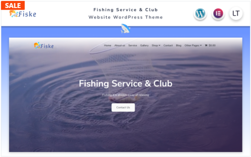 Fiske - Fishing Service & Club Elementor WordPress Theme