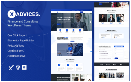 Xadvices – Finance and Consulting WordPress Theme