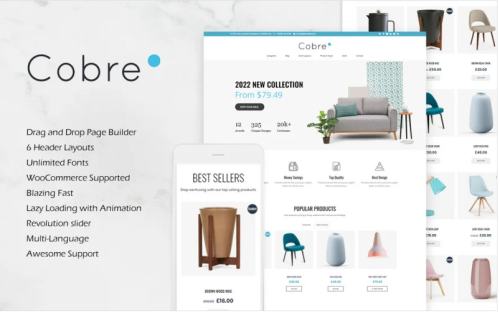 Cobre - Home Decor & Furniture Woocommerce Theme