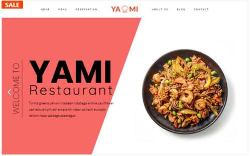 Yami - Foods & Restaurant WordPress theme